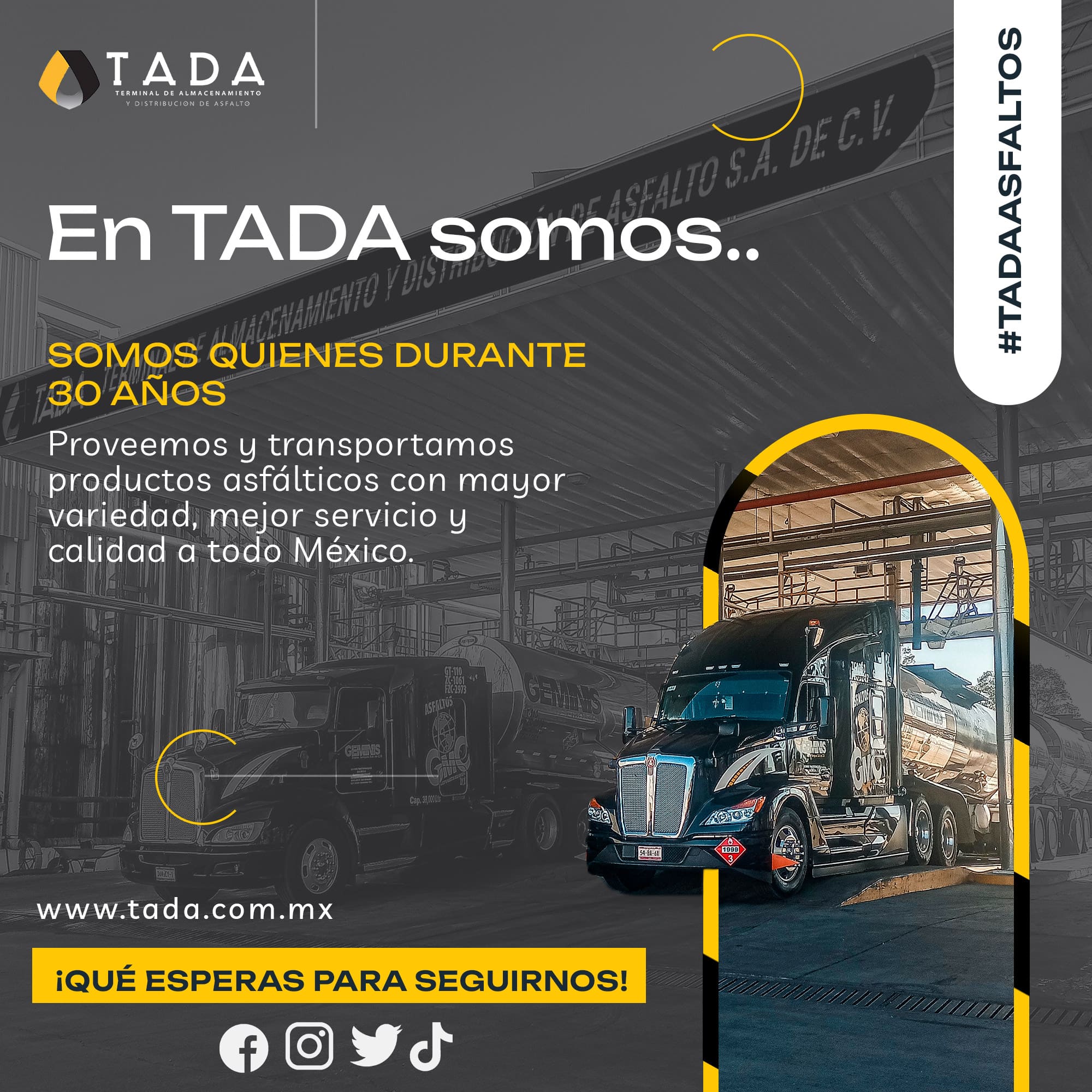 En TADA somos una empresa con más de 30 añoss de experiencia